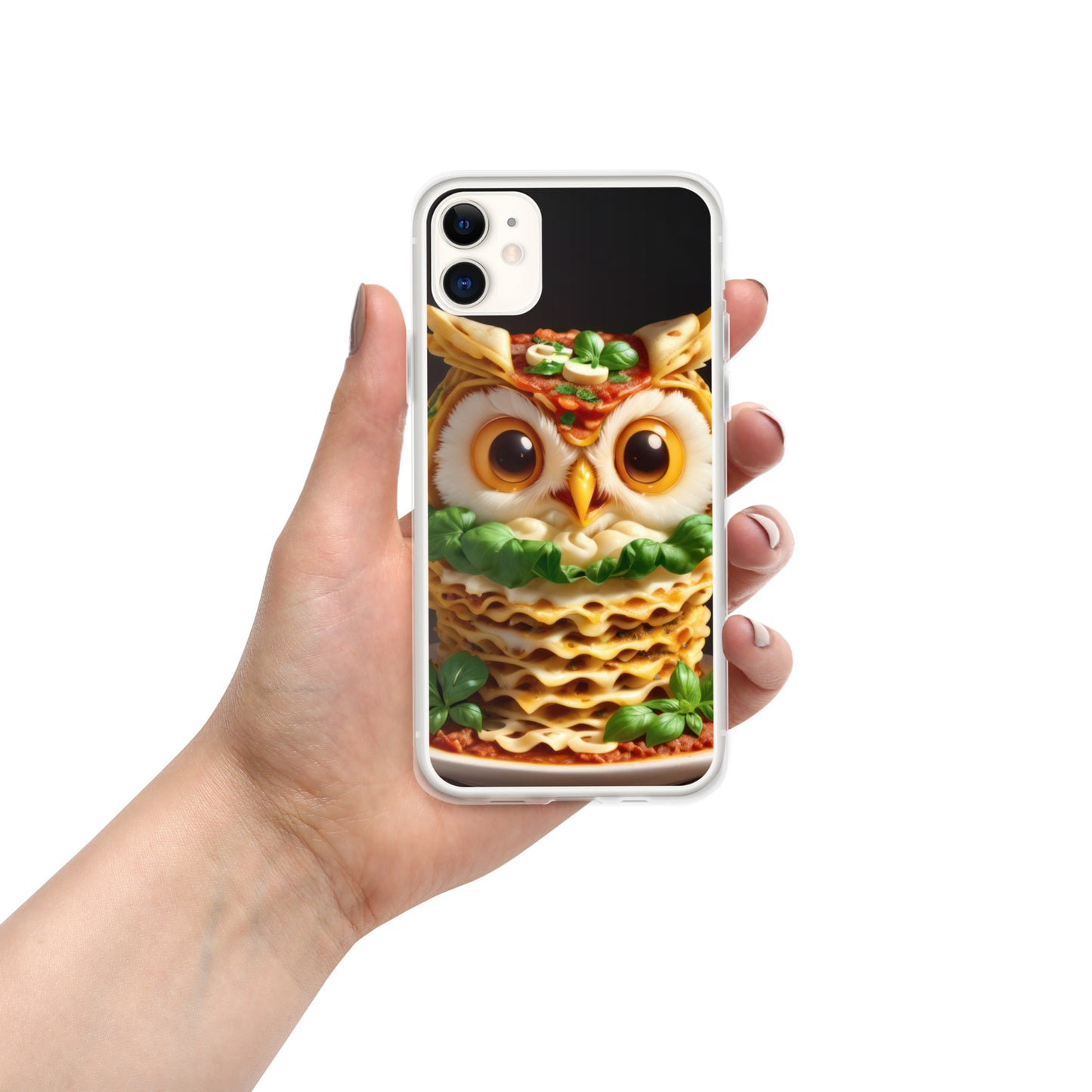 Owl lasagna Clear Case for iPhone®