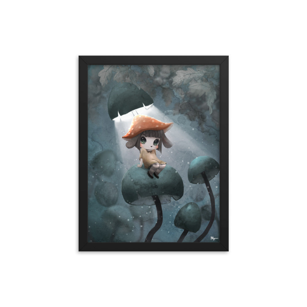 The mushroom throne Framed poster