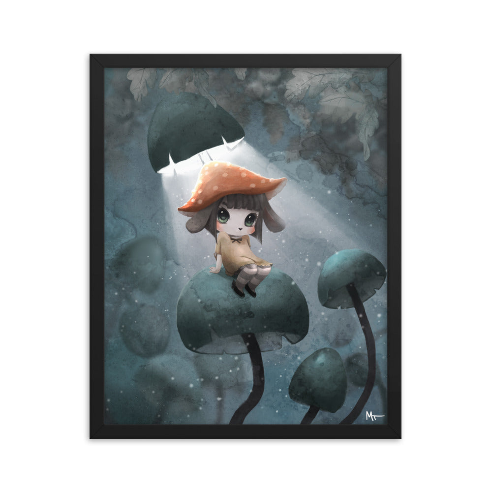 The mushroom throne Framed poster