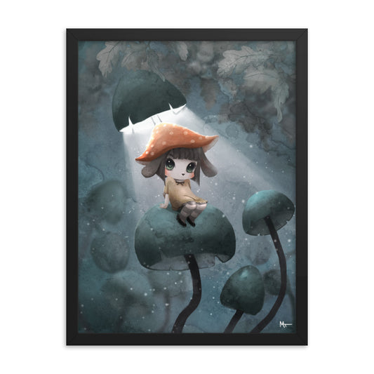 The mushroom throne Framed poster