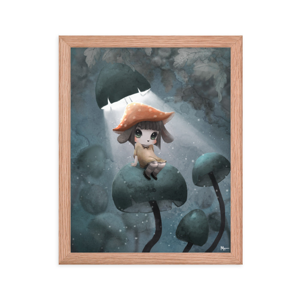 The mushroom throne Framed poster