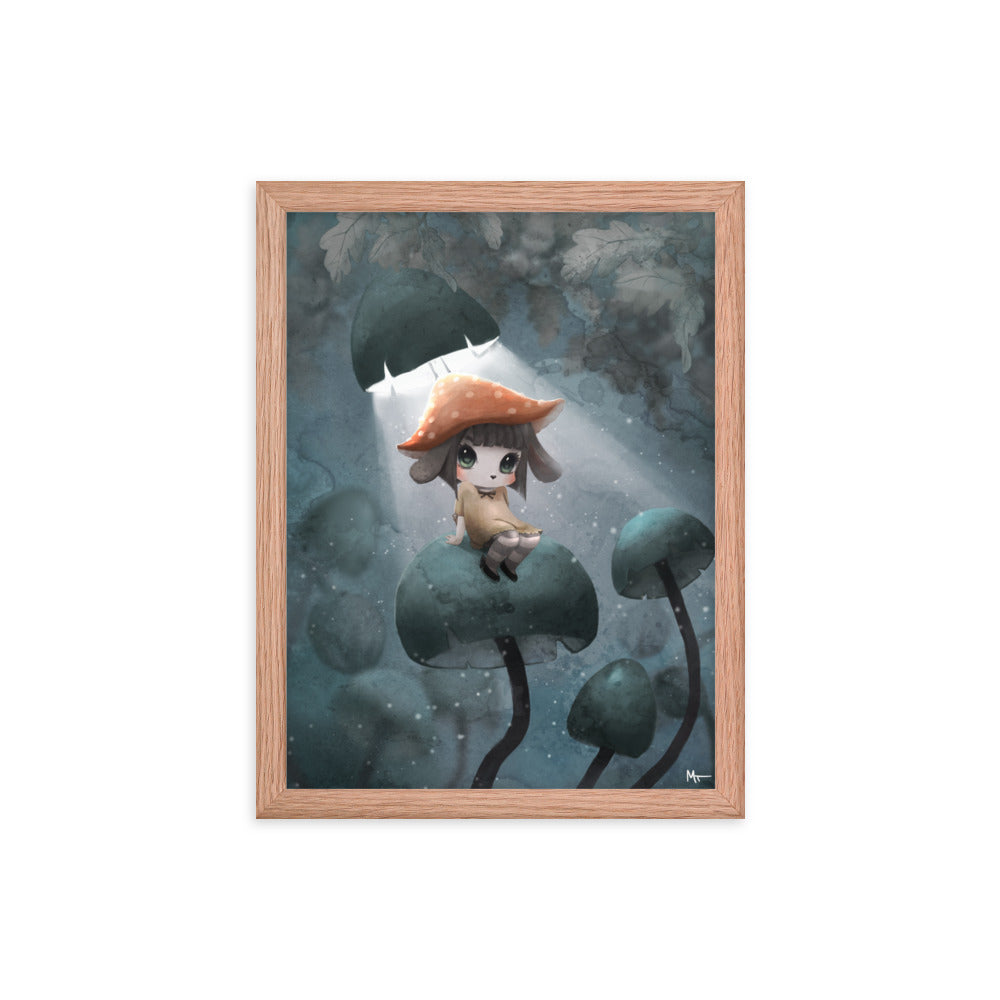 The mushroom throne Framed poster