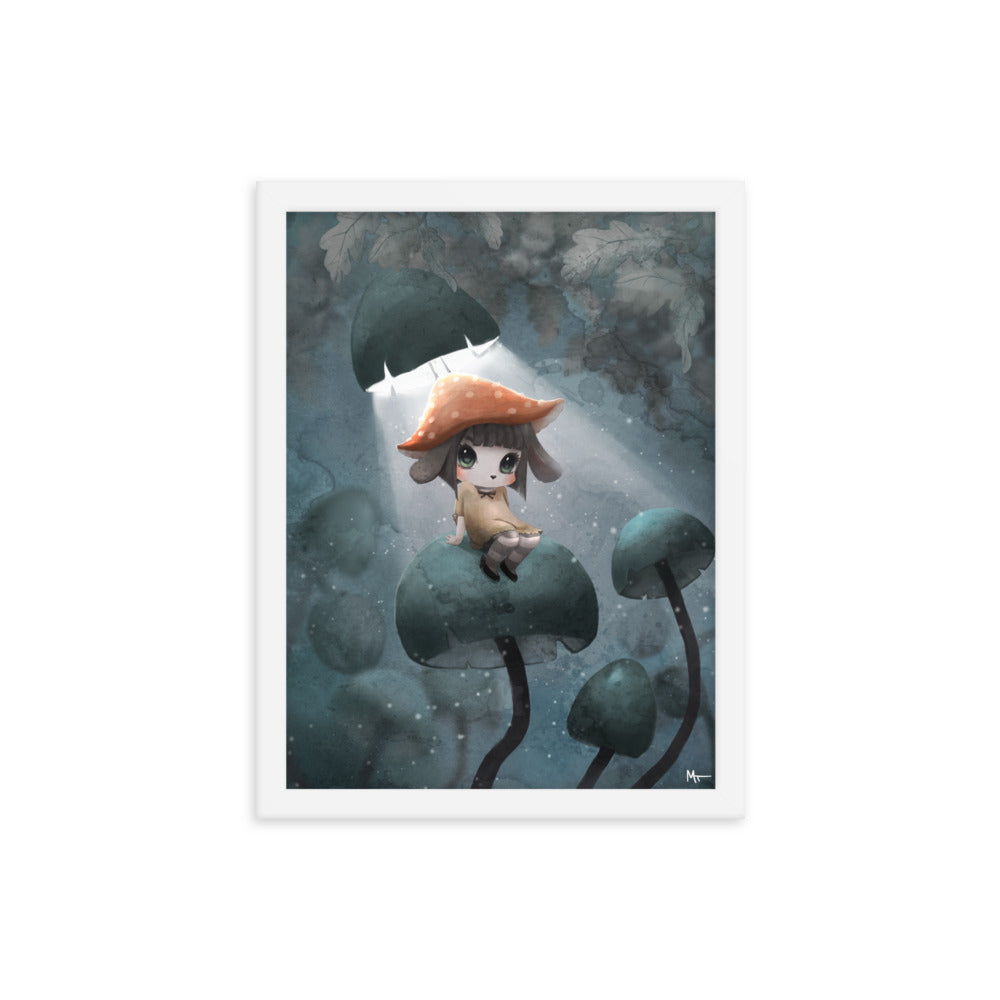 The mushroom throne Framed poster