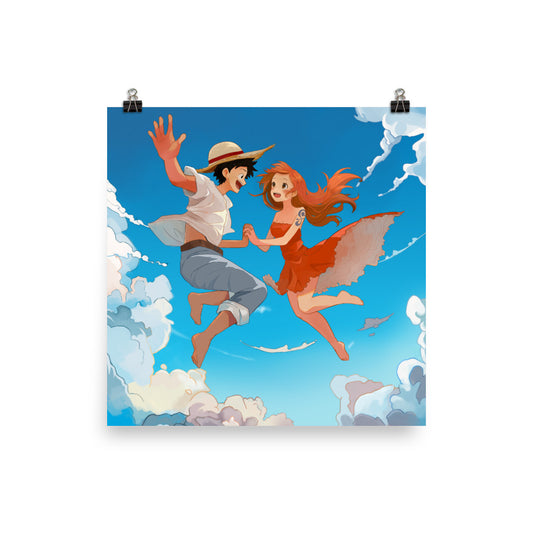 Flying free poster