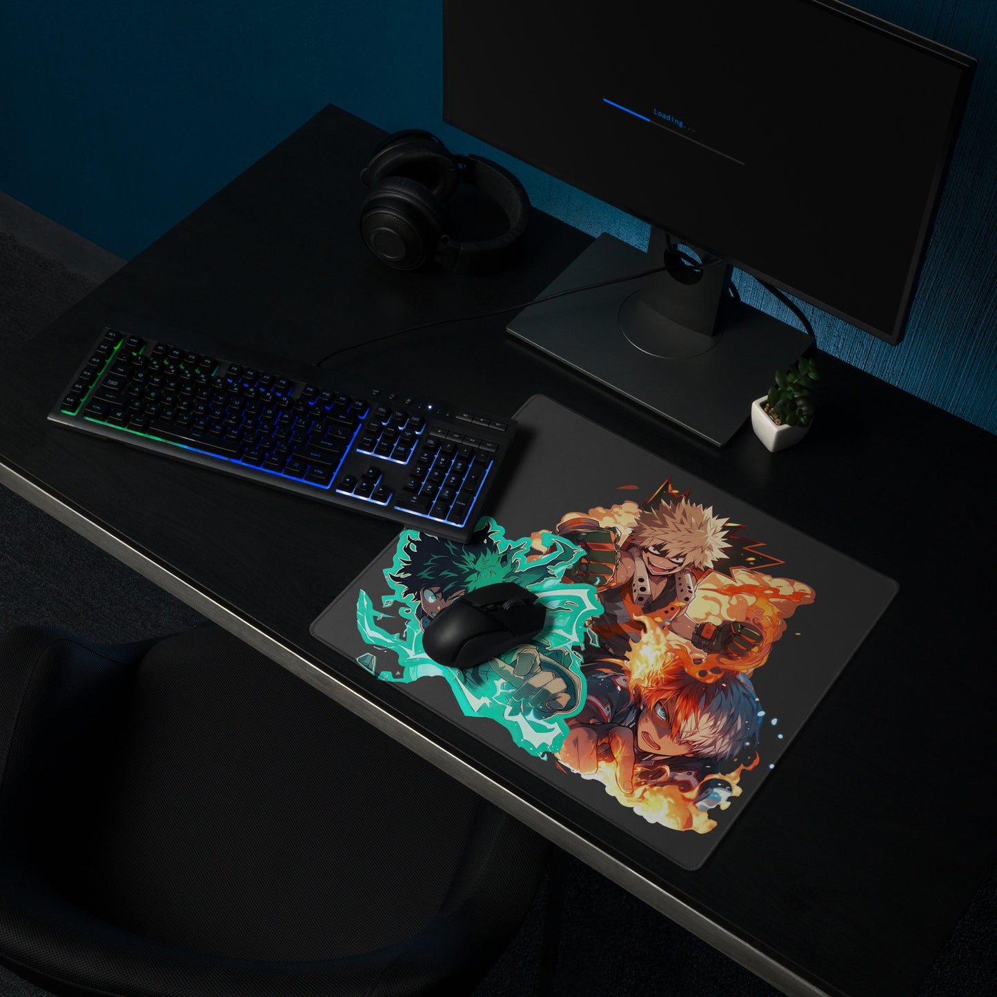 Midoriya, Todoroki and Bakugo Gaming mouse pad