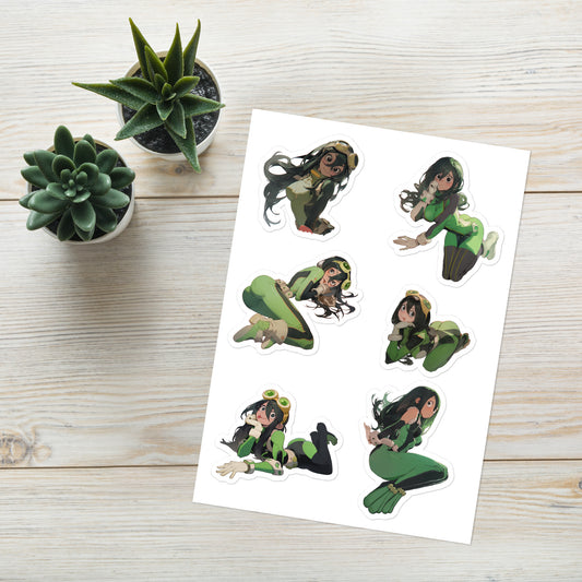 Tsuyu Asui sticker sheet