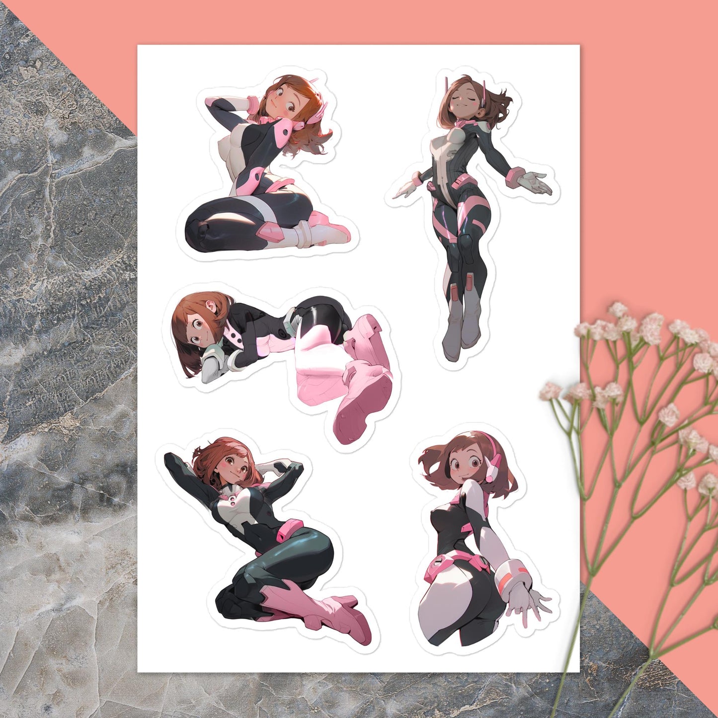 Uraraka sticker sheet