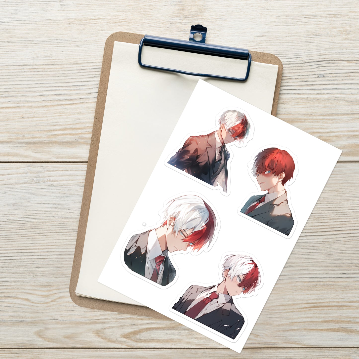 Todoroki wearing a suit sticker sheet