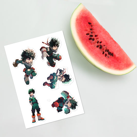 Midoriya sticker sheet