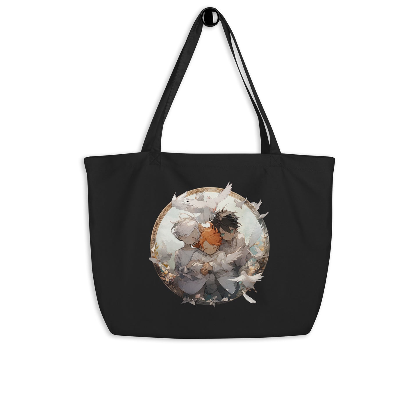 Emma, Ray and Norman Large organic tote bag