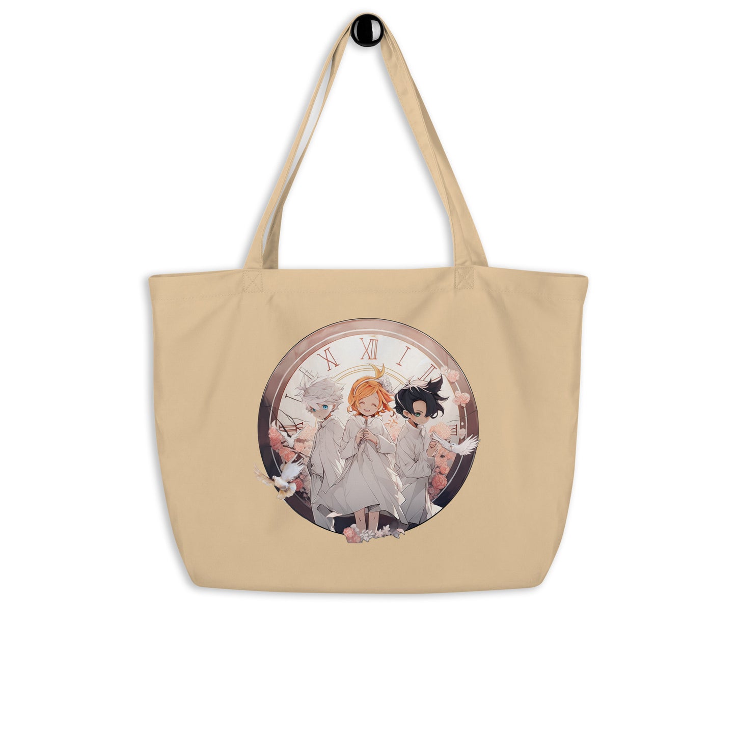 Emma, Ray and Norman Large organic tote bag