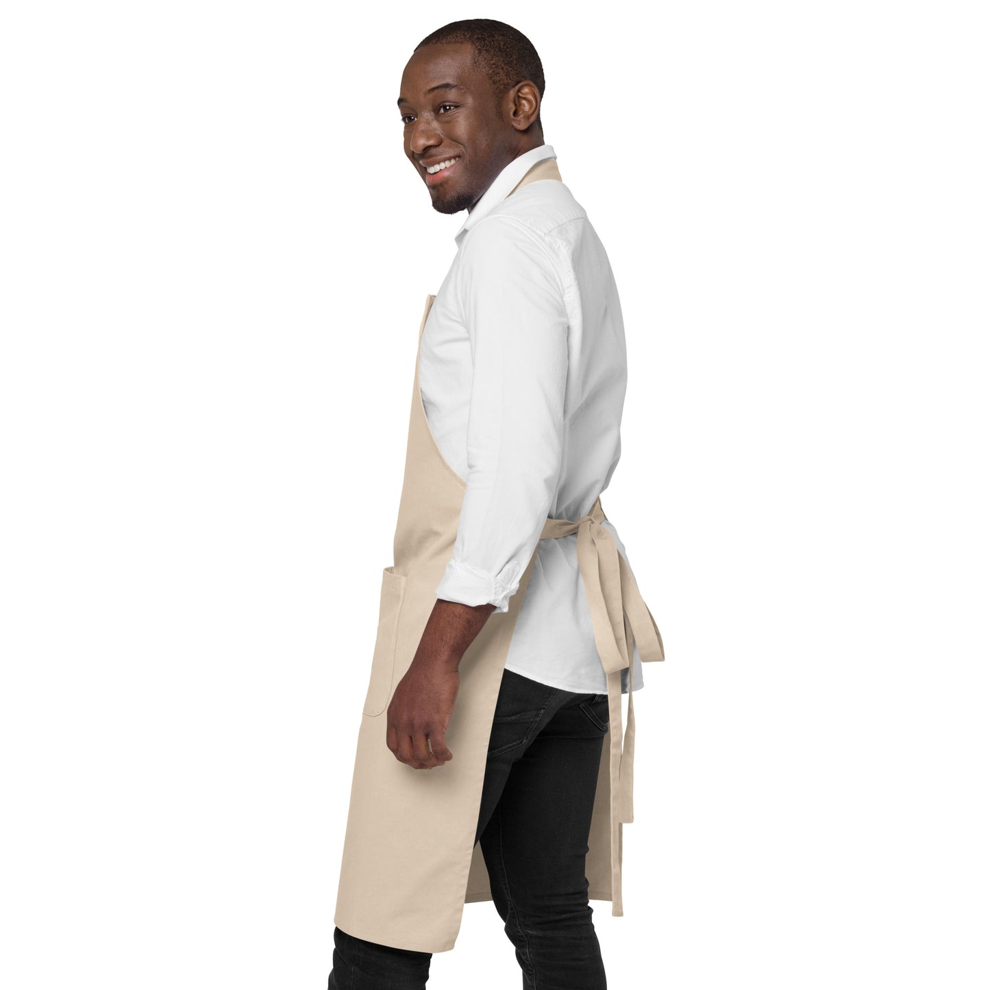 Owl culinary wisdom. Organic cotton apron