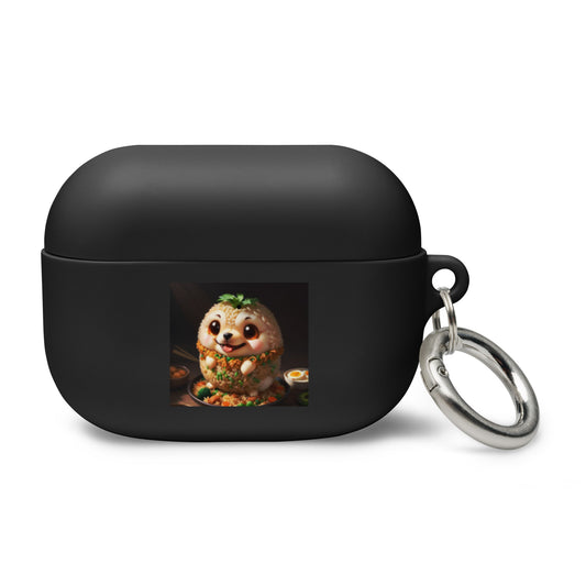 Dog fried rice and taco Rubber Case for AirPods®