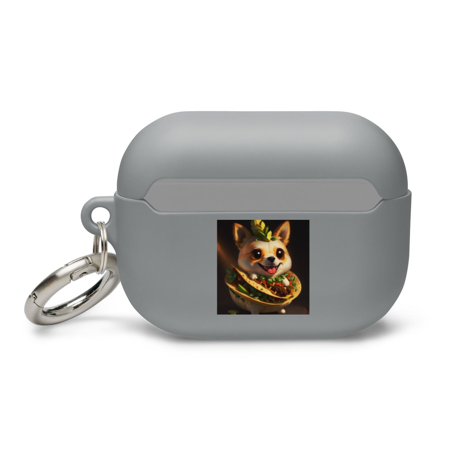 Dog fried rice and taco Rubber Case for AirPods®