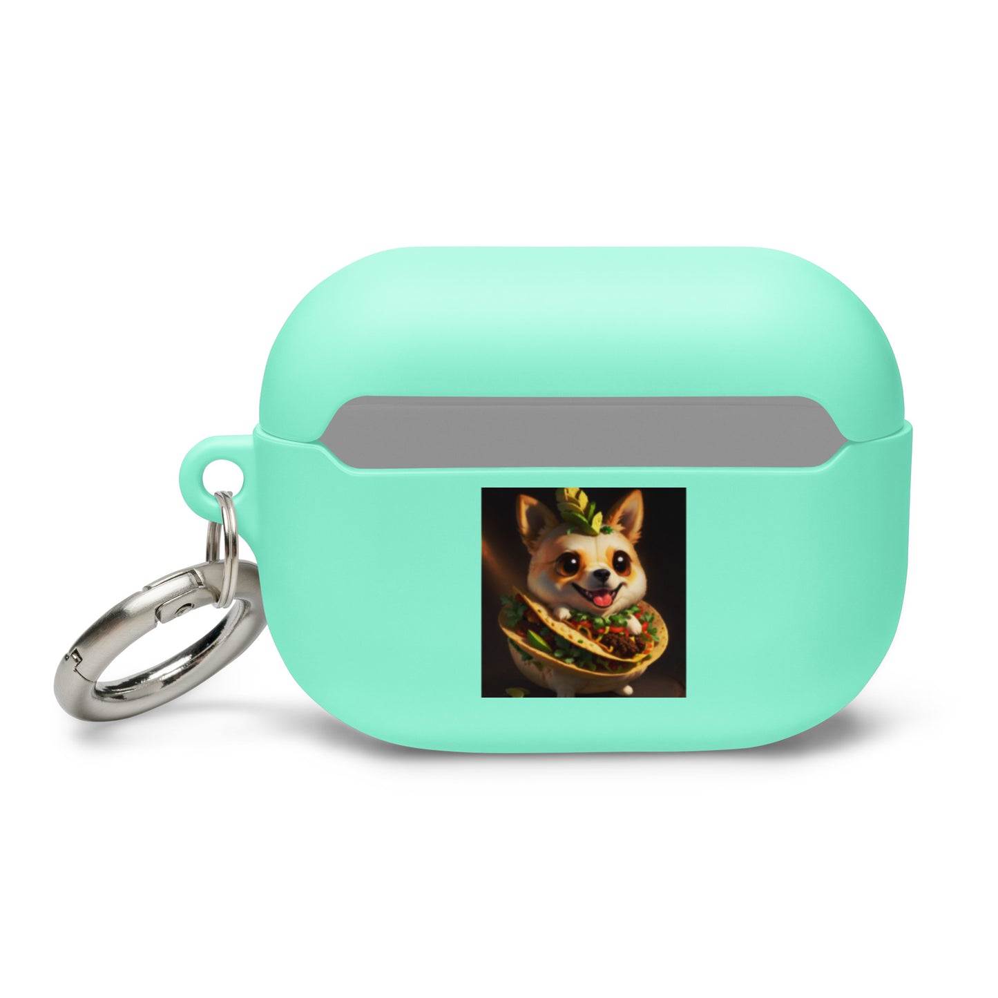 Dog fried rice and taco Rubber Case for AirPods®