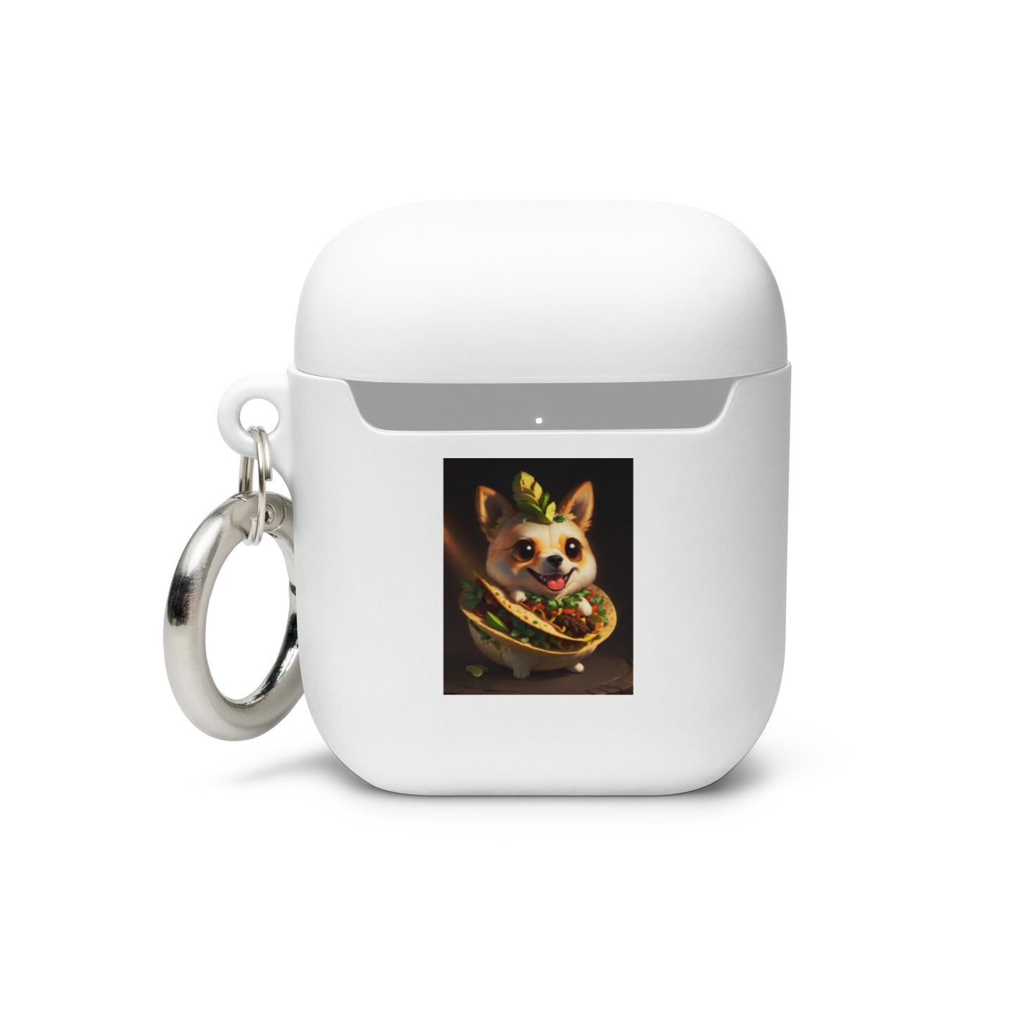 Dog fried rice and taco Rubber Case for AirPods®