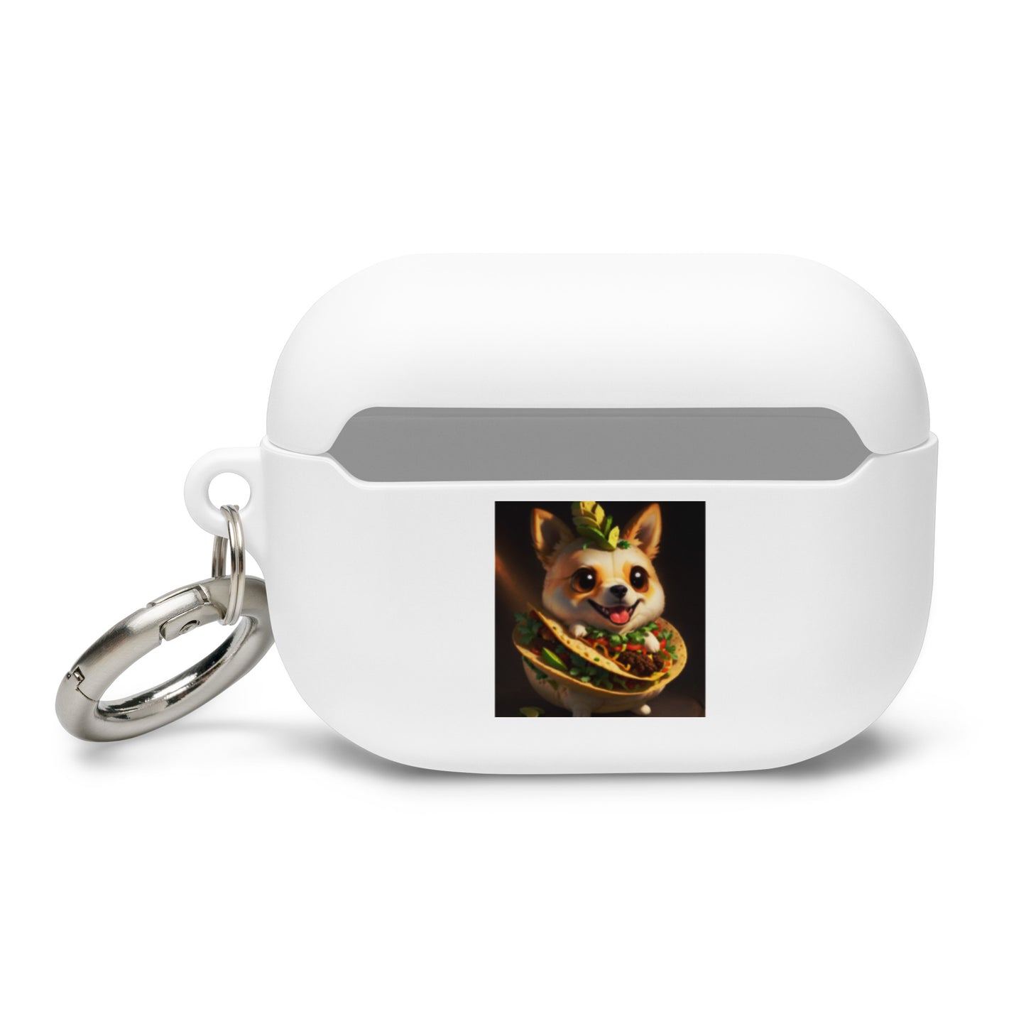 Dog fried rice and taco Rubber Case for AirPods®