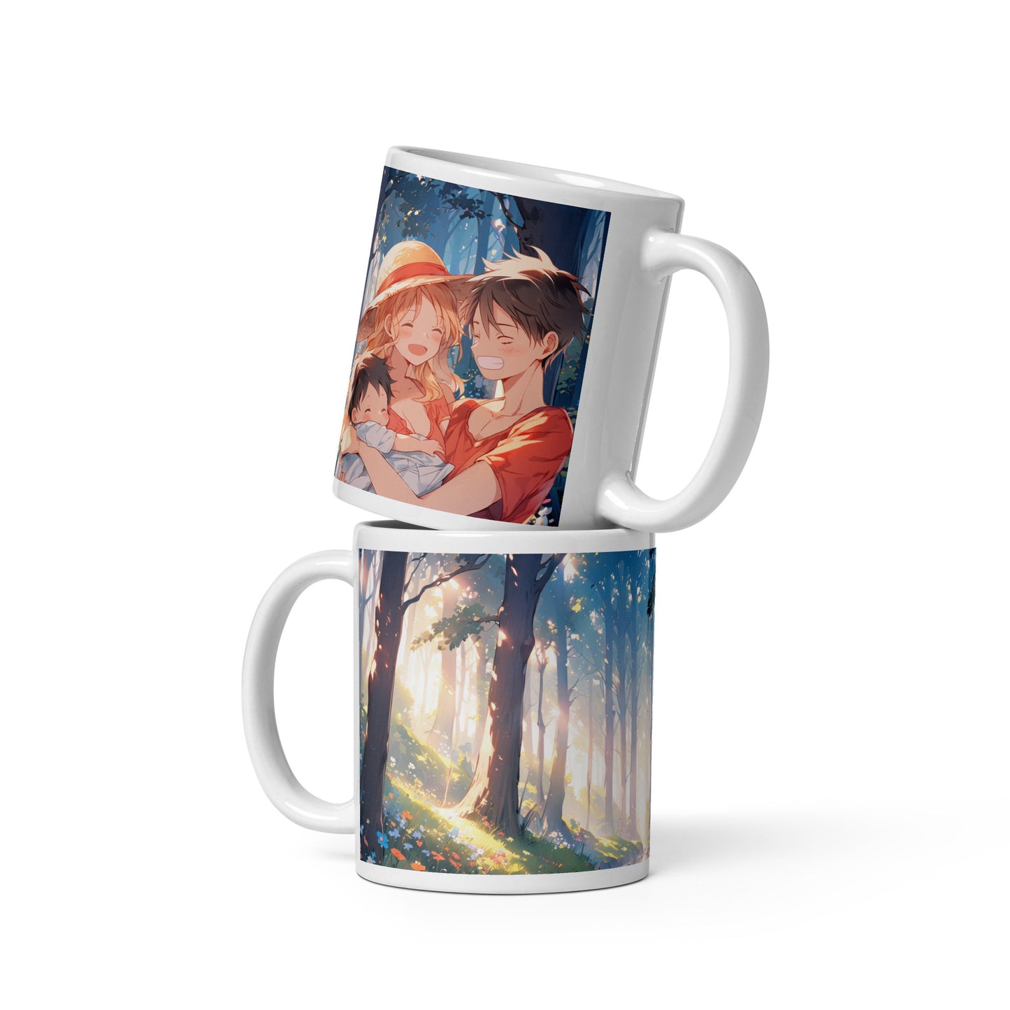 Luna family White glossy mug