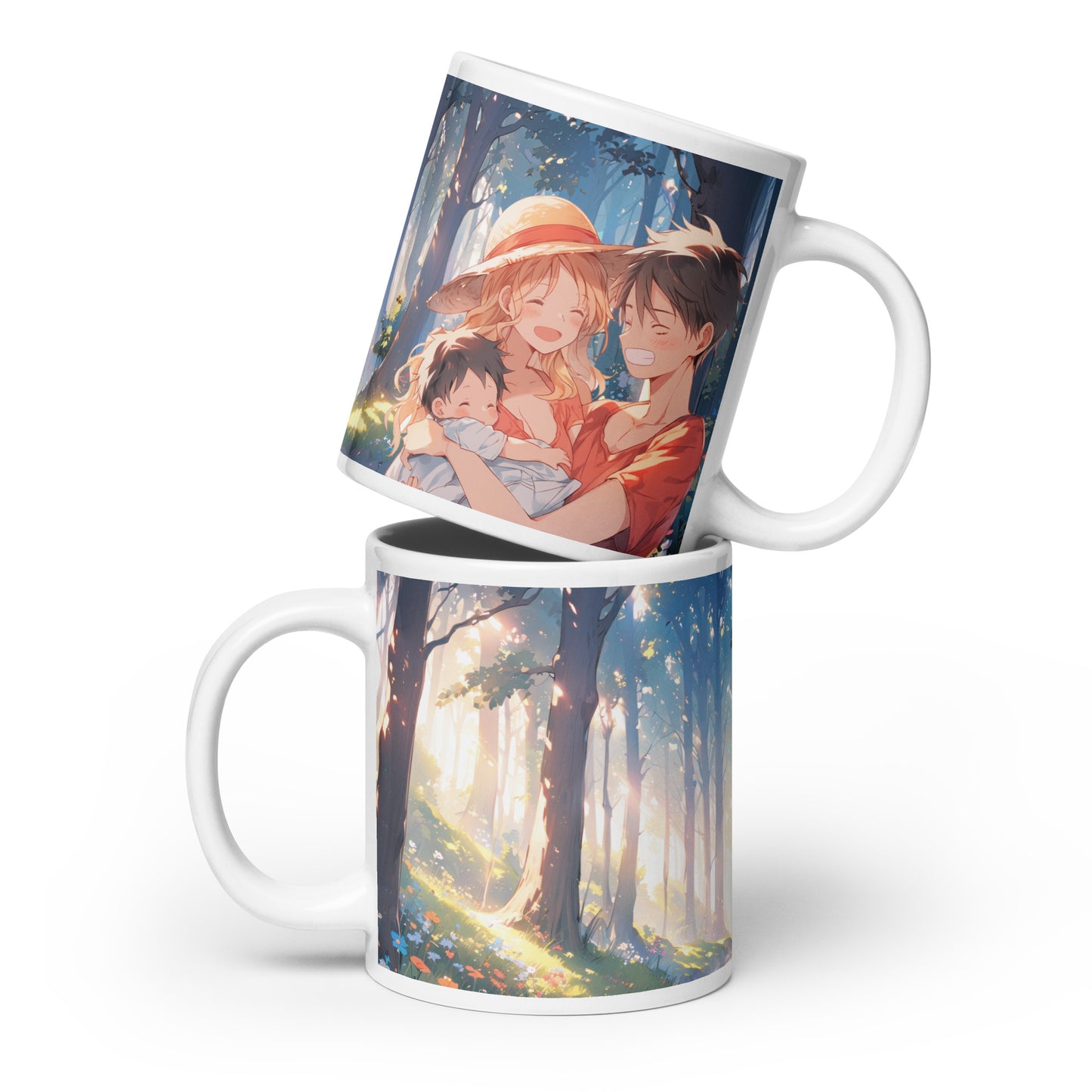 Luna family White glossy mug