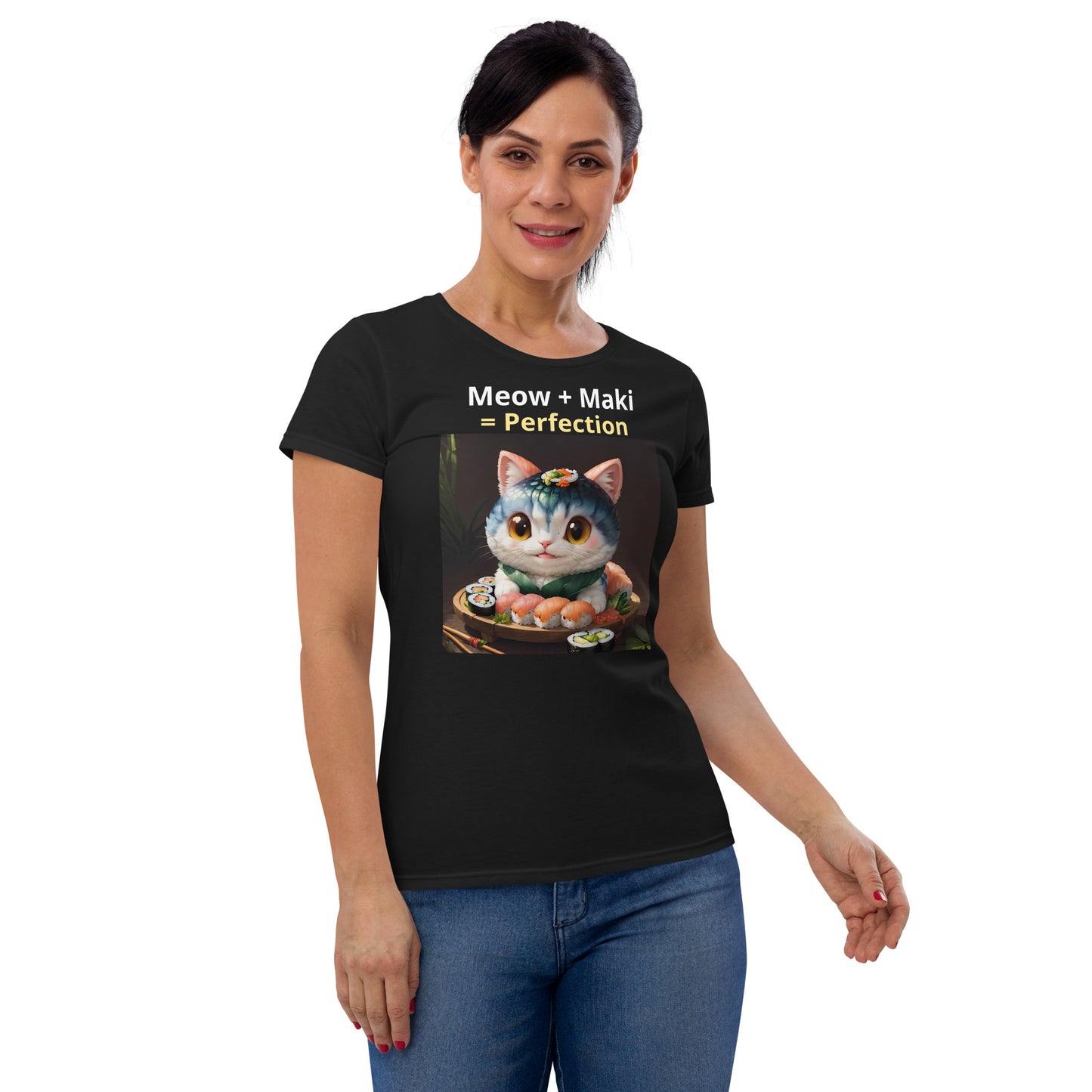 Meows and Maki, Women's short sleeve t-shirt