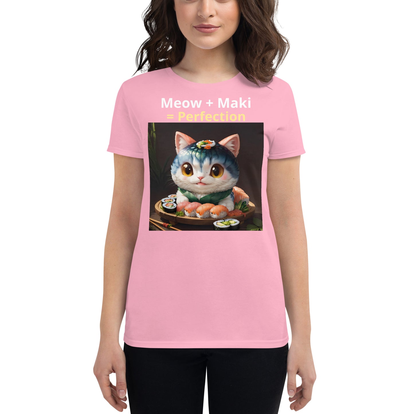 Meows and Maki, Women's short sleeve t-shirt