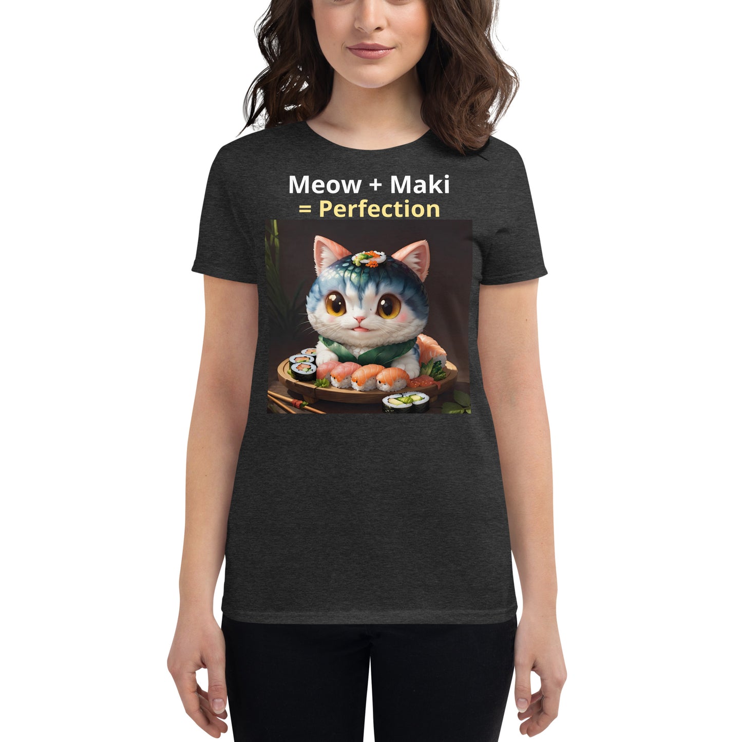 Meows and Maki, Women's short sleeve t-shirt