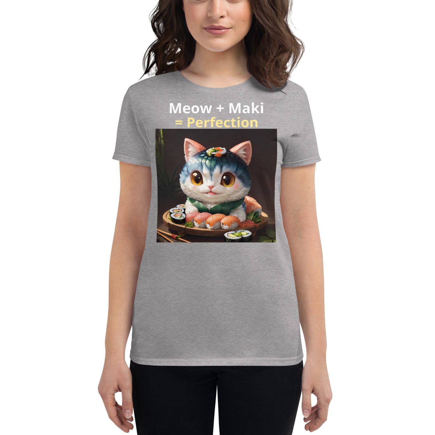 Meows and Maki, Women's short sleeve t-shirt