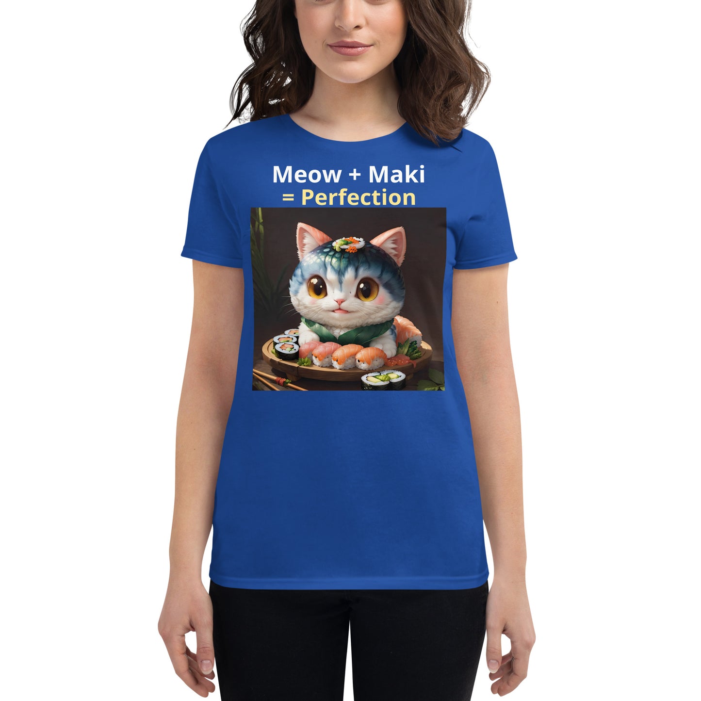 Meows and Maki, Women's short sleeve t-shirt